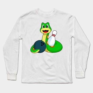 Snake Bowling Bowling ball Long Sleeve T-Shirt